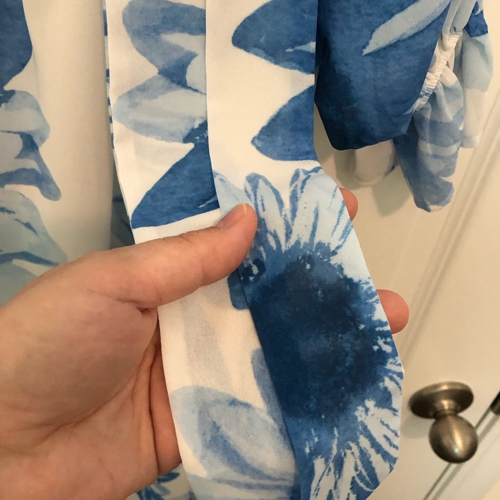 π Host Pick π Flying Tomato Maxi Dress Blue Sunflower - Picture 9 of 9